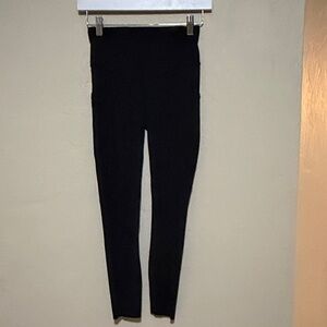 Lululemon Black High-Waist Fast & Free Leggings. 19” Sz 4. Excellent Condition!